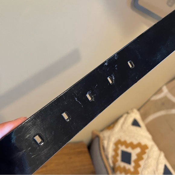 Calvin Klein Black or Red  Patent Leather Belt Reversible - Picture 7 of 10